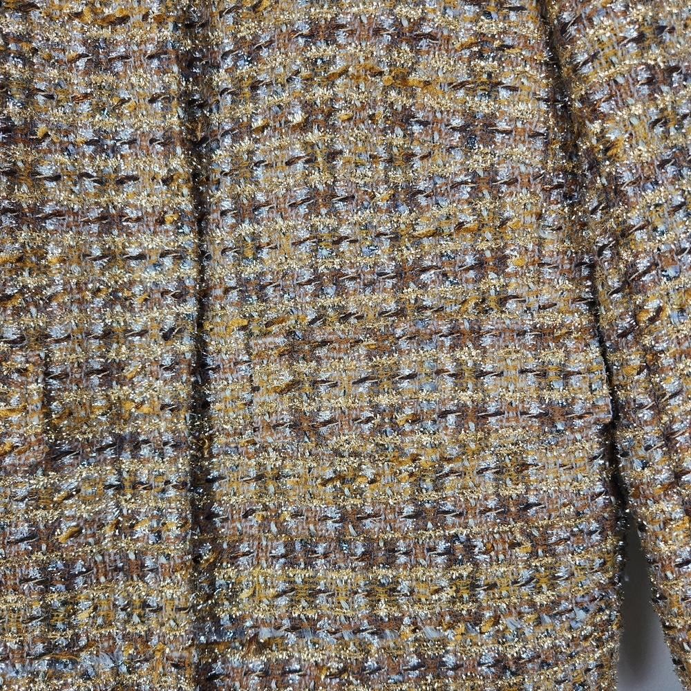 J. Crew Collection Metallic Tweed Lady Jacket - Size 2 - Picture 5 of 10